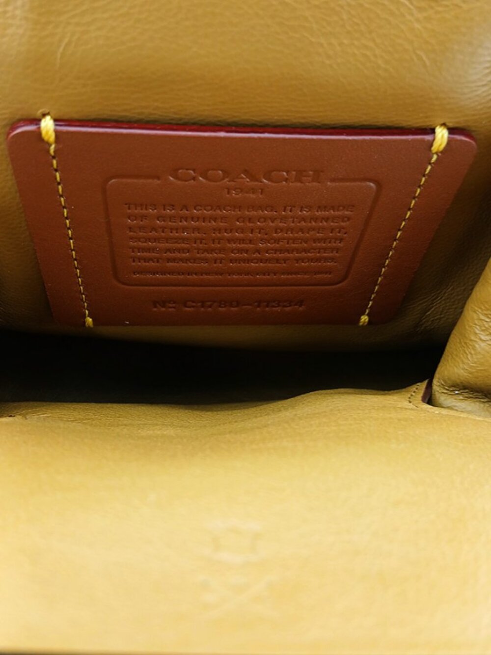 COACH 1941 Kisslock Frame Bag in Coach Link Glovetanned Leather MSRP $695.00 - Picture 8 of 10